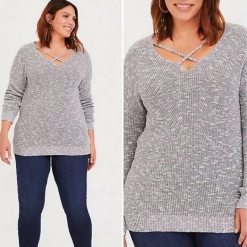 Torrid Knitted Pullover Sweater - image 1